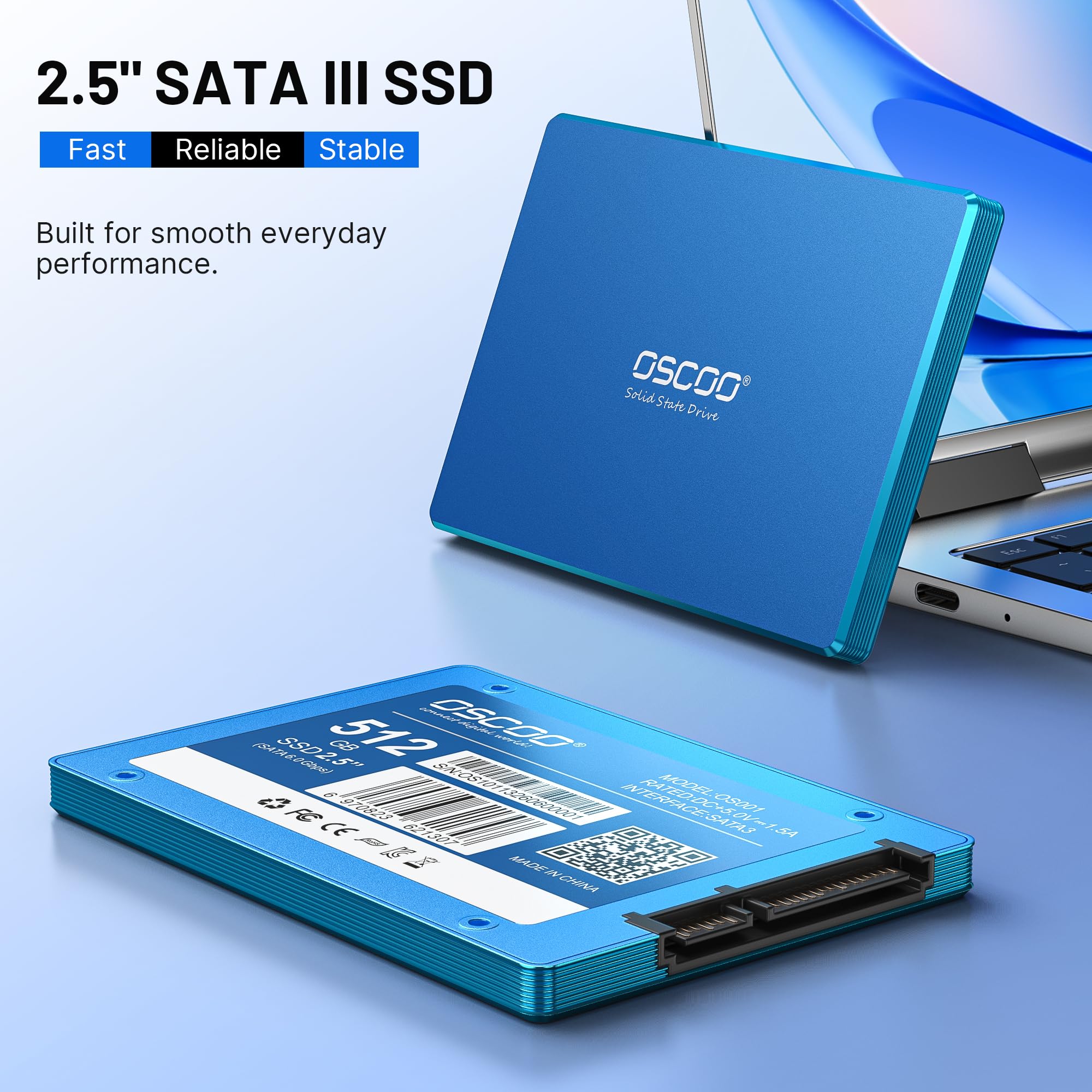 Amazon.com: OSCOO 512GB SATA III 2.5 Inch SSD, Internal SSD Up to